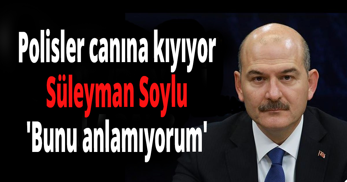 Süleyman Soylu 'Bunu anlamıyorum'
