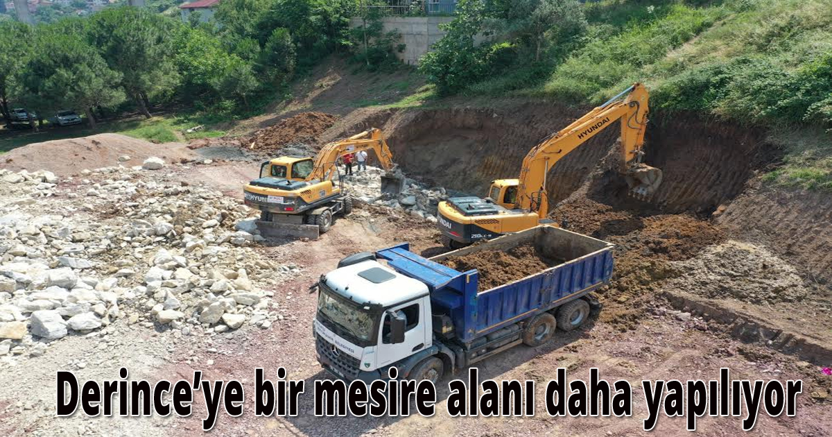 Derince’ye bir mesire alanı daha yapılıyor