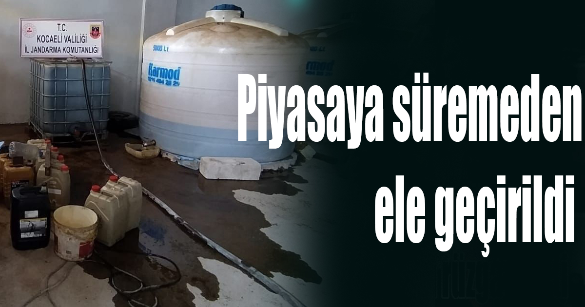 Kaçak akaryakıt operayonu