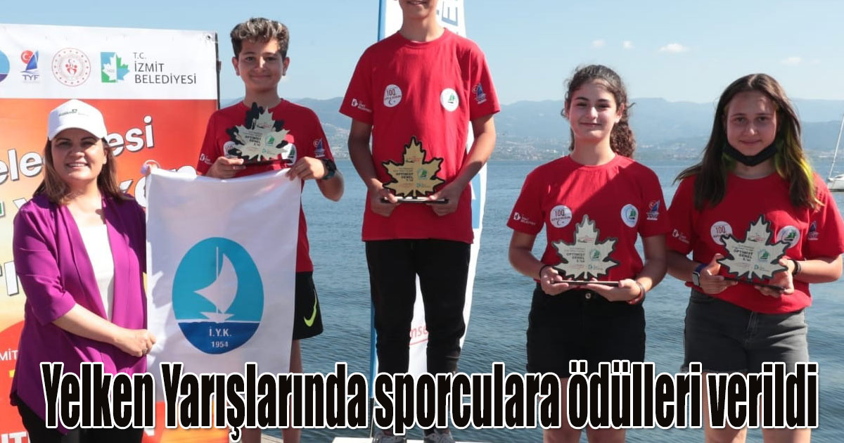 Yelken Yarışlarında sporculara ödülleri verildi