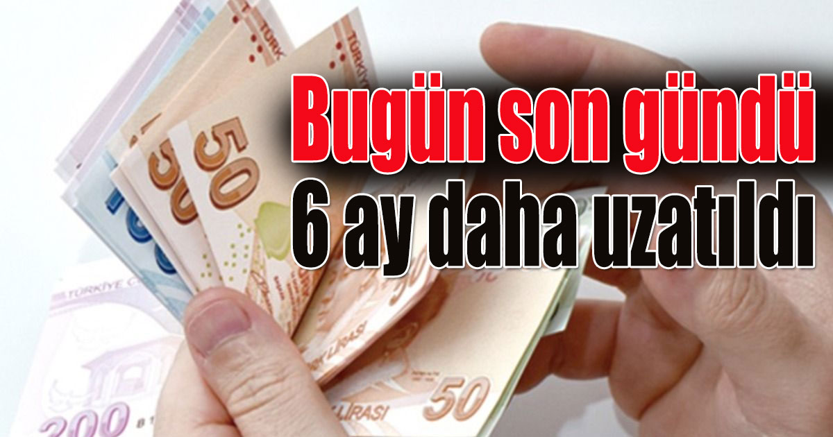 Bugün son gündü