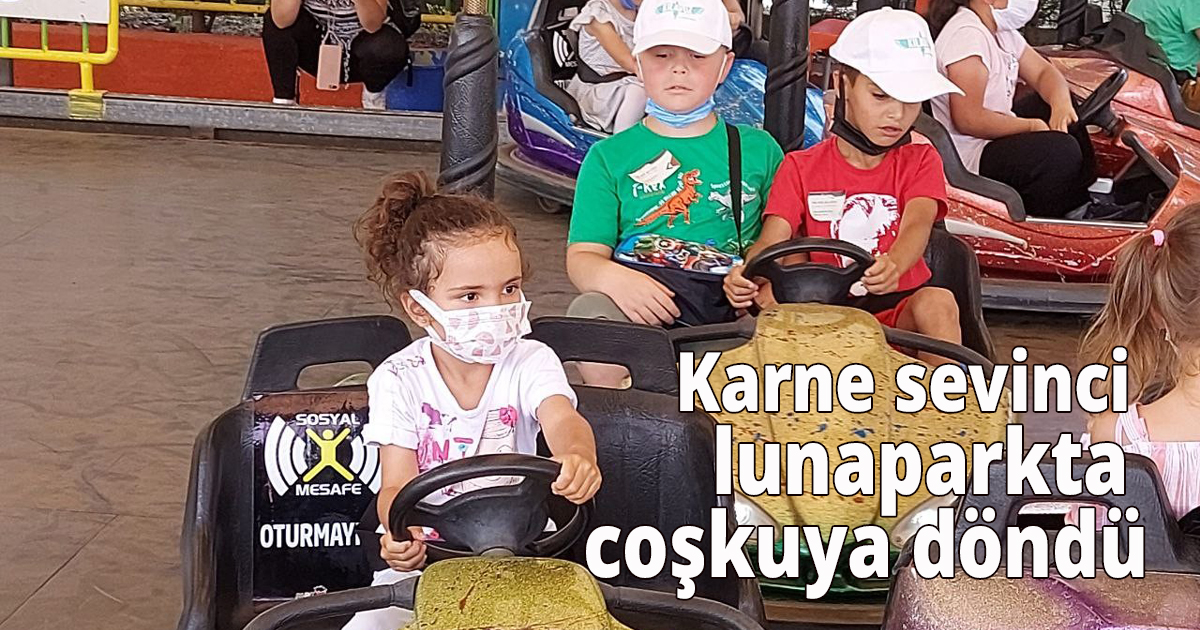 Karne sevinci lunaparkta coşkuya döndü