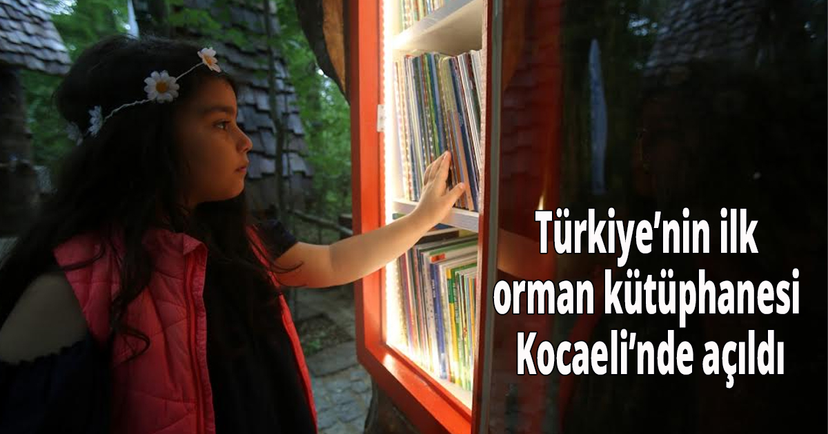 Türkiye’nin ilk orman kütüphanesi Kocaeli’nde açıldı
