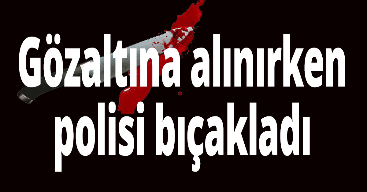 Önce polis aracına taş attı