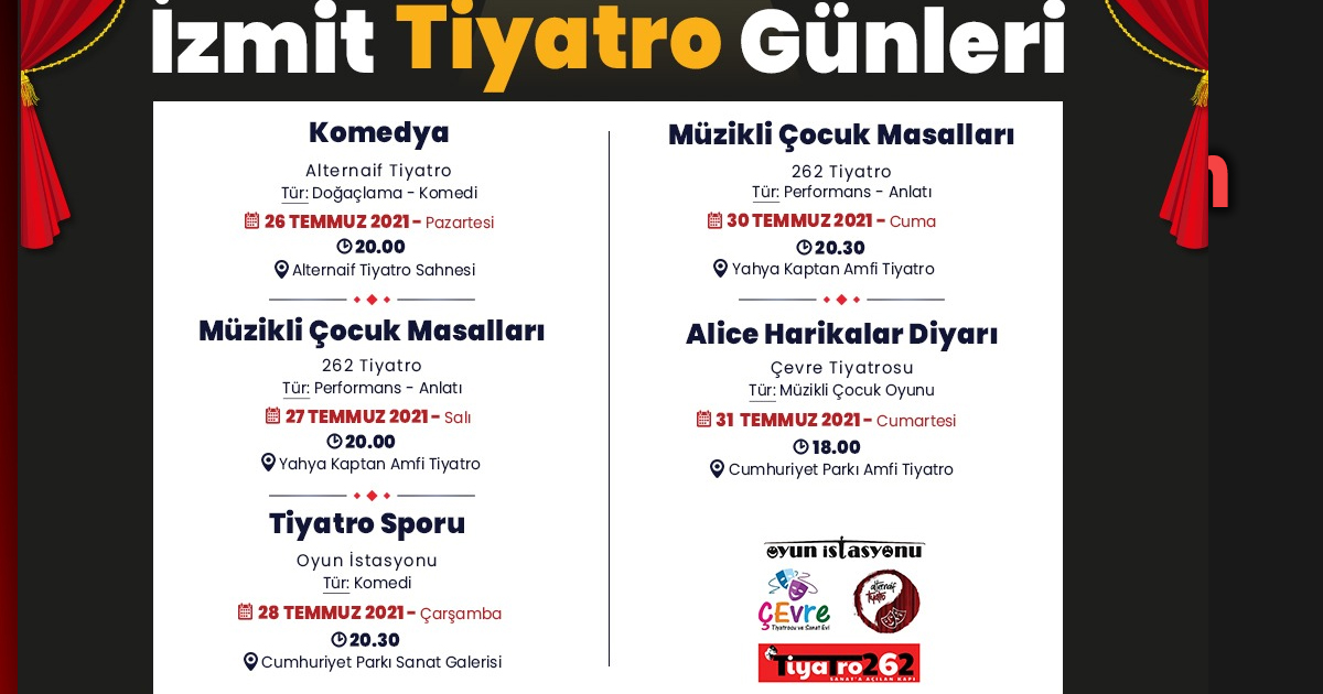 İzmit Belediyesi Tiyatro Günleri ile yerel tiyatroculara sahip çıkıyor