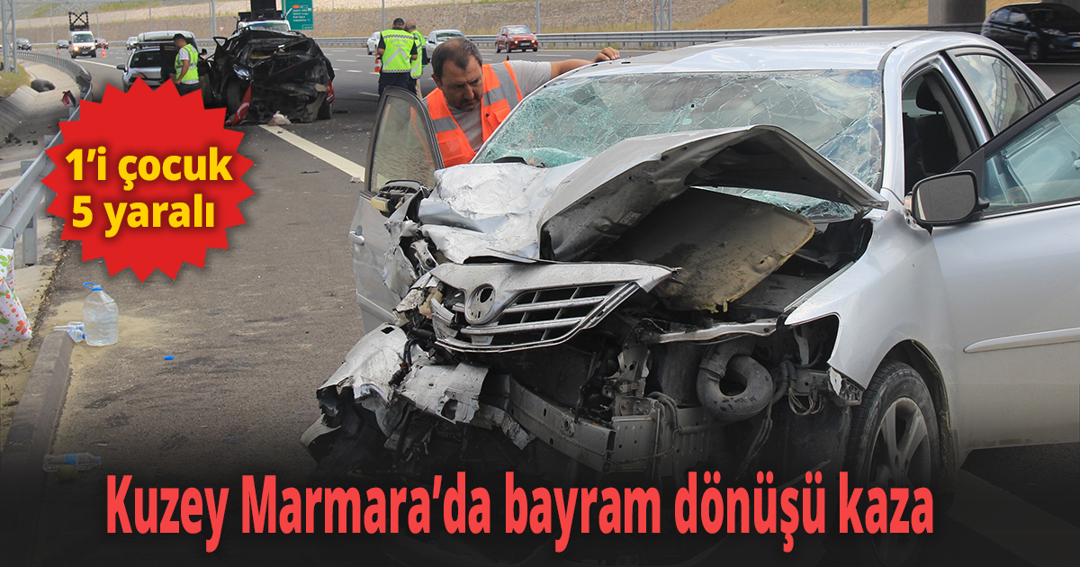 Kuzey Marmara’da bayram dönüşü kaza