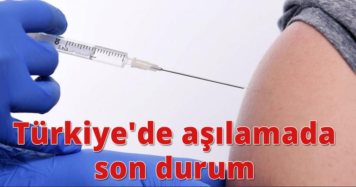 Türkiye'de aşılamada son durum 