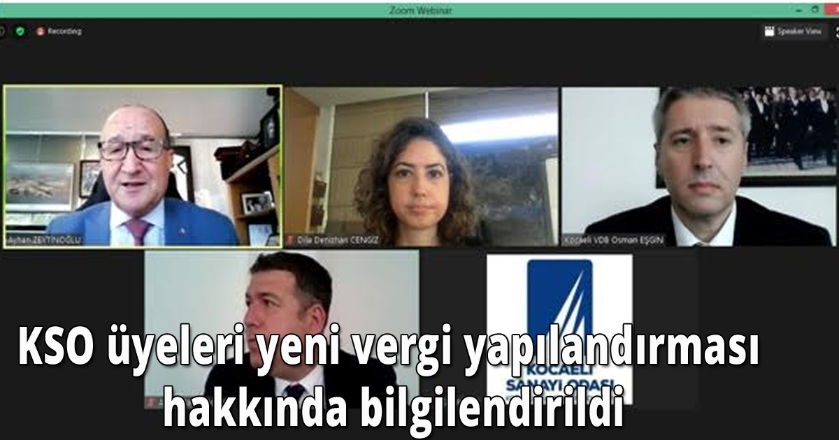 KSO üyeleri yeni vergi yapılandırması hakkında bilgilendirildi