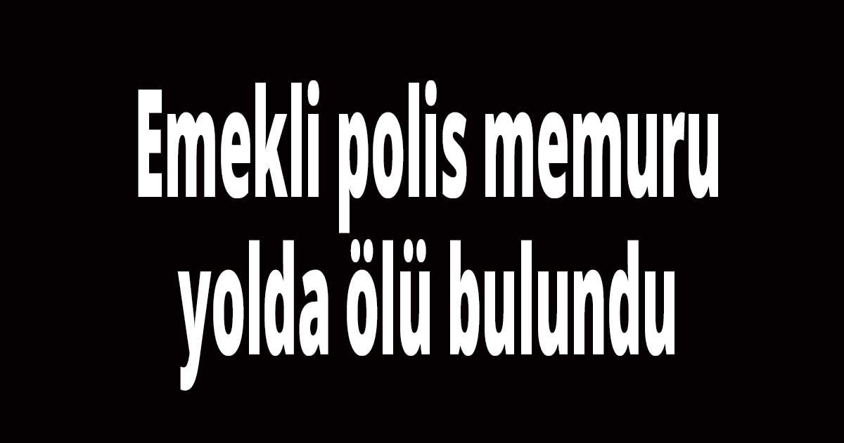 Emekli polis memuru yolda ölü bulundu