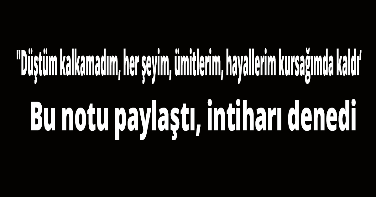 Genç polis canına kıymak istedi