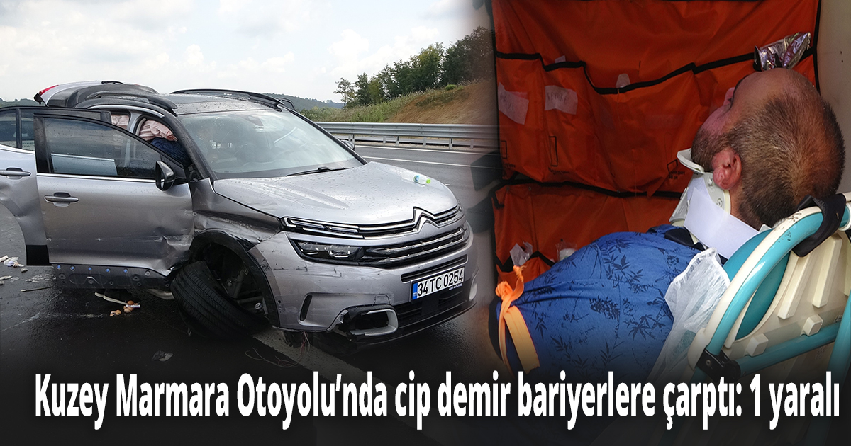 cip demir bariyerlere çarptı