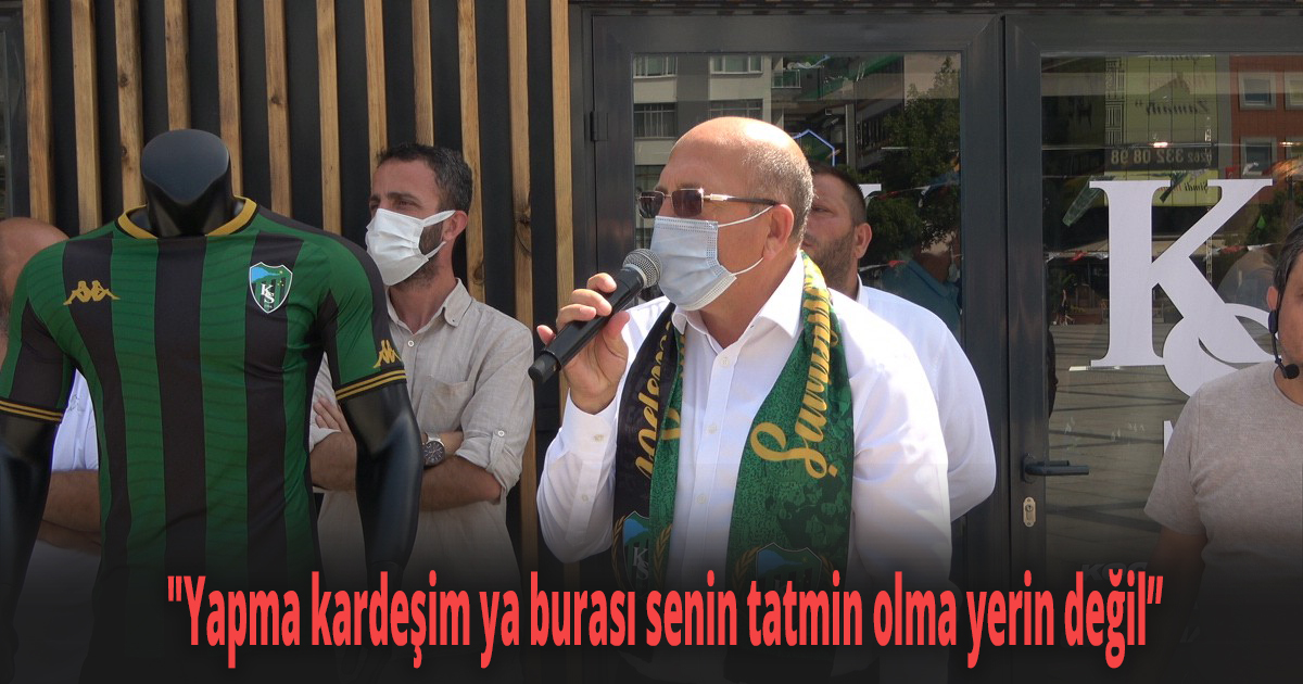 Kulüp başkanından taşkınlık yapan taraftarlara sitem