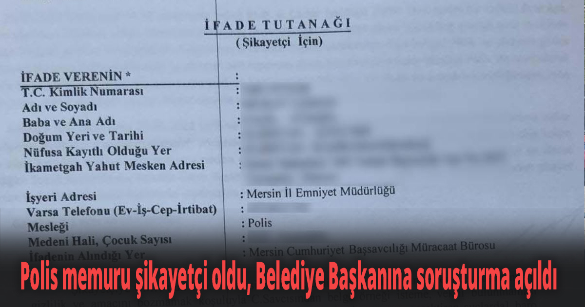 Polis memuru şikayetçi oldu...!