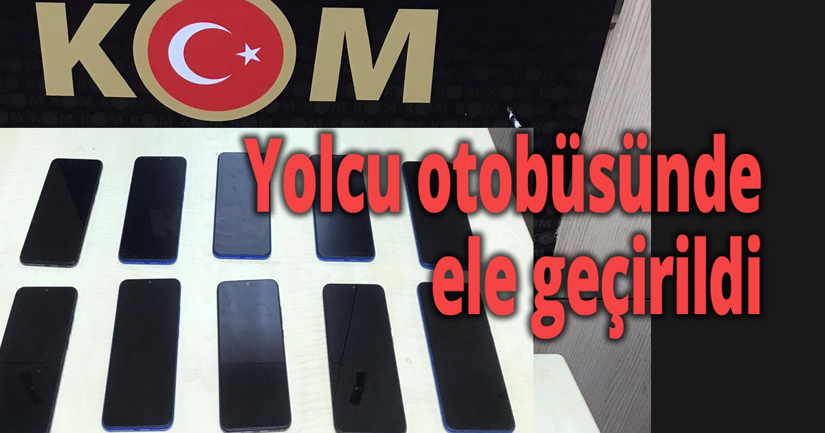 Yolcu otobüsünde ele geçirildi