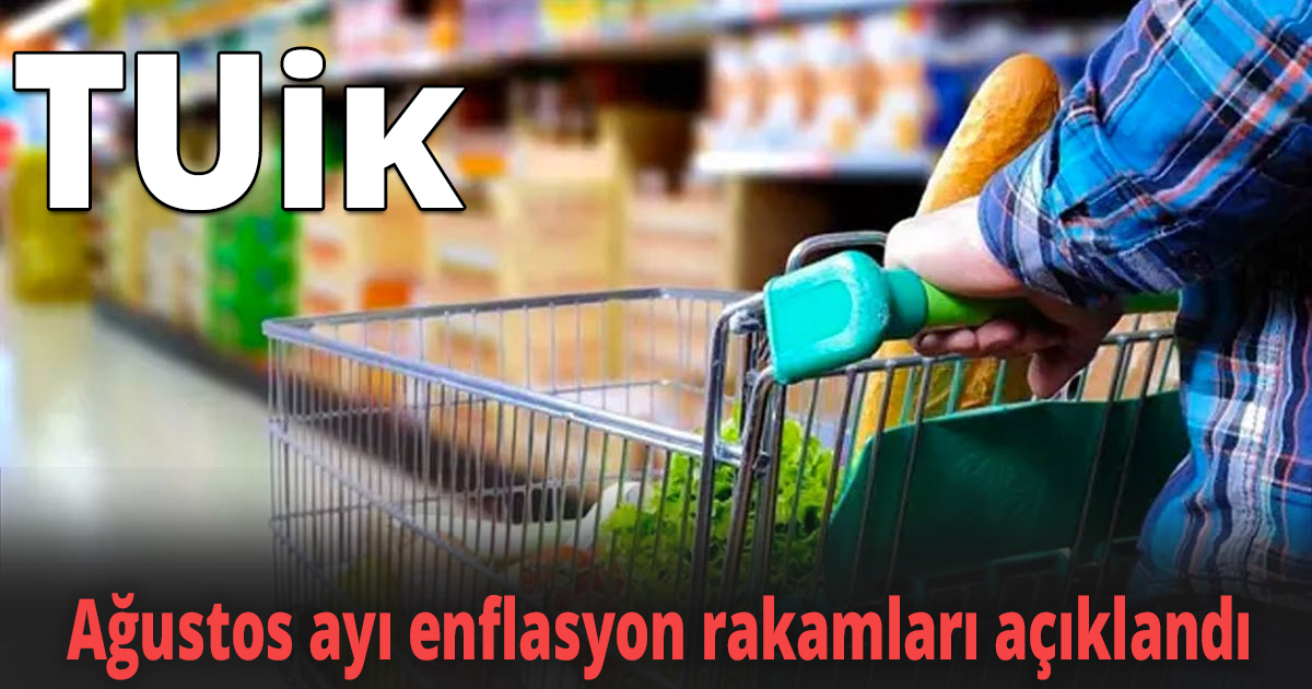 Ağustos ayı enflasyon rakamları açıklandı