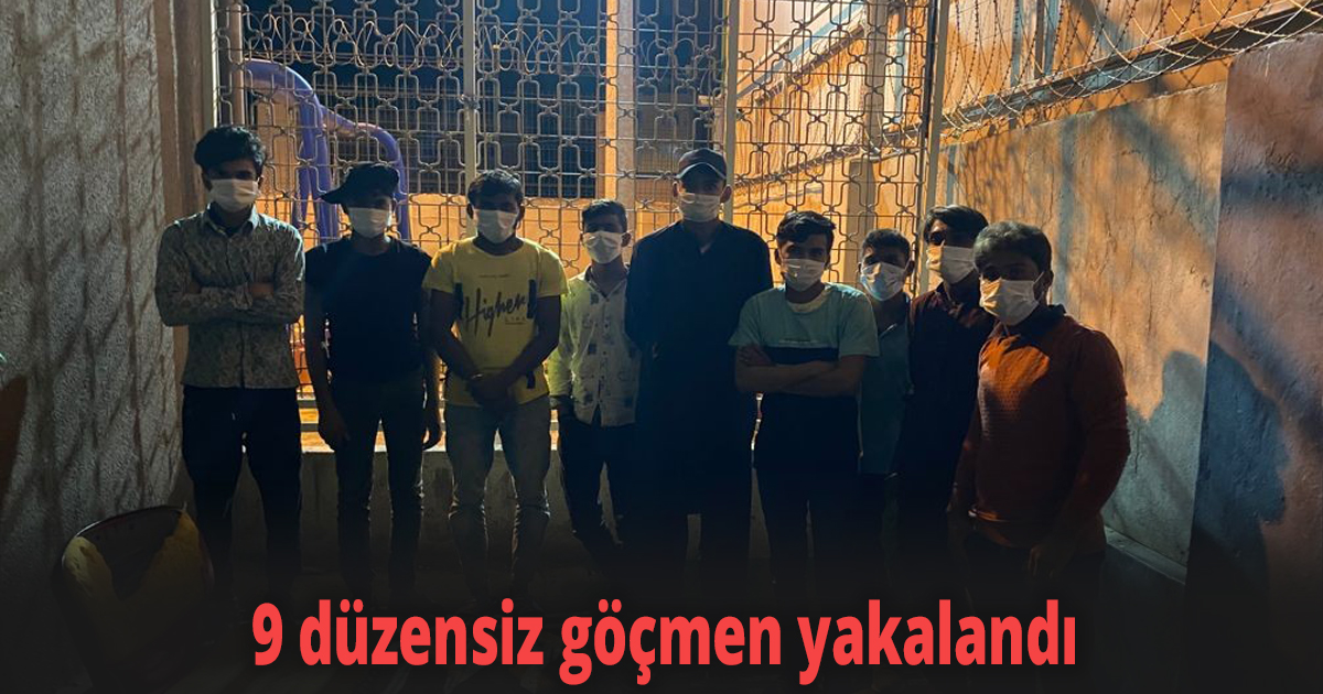 Kocaeli’de 9 düzensiz göçmen yakalandı