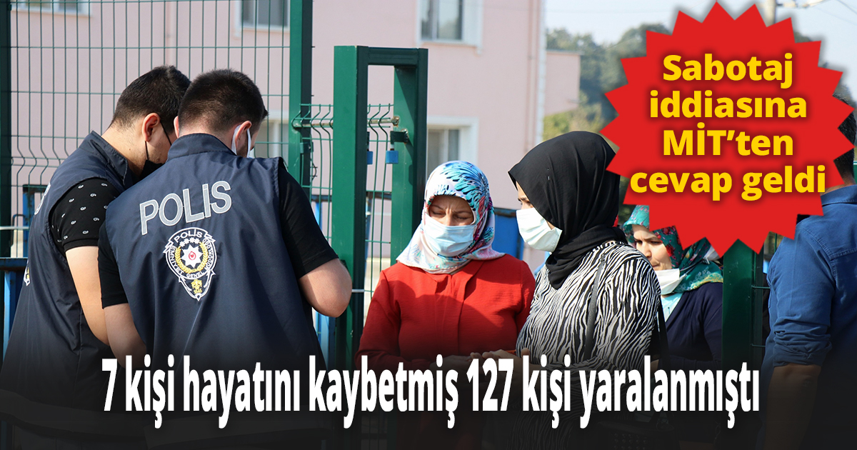 Sabotaj iddiasına MİT’ten cevap