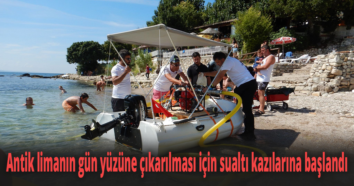 Antik limanın gün yüzüne çıkarılması için sualtı kazılarına başlandı