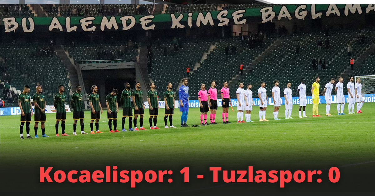 TFF 1. Lig: Kocaelispor: 1 - Tuzlaspor: 0