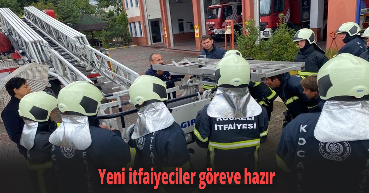 Yeni itfaiyeciler göreve hazır