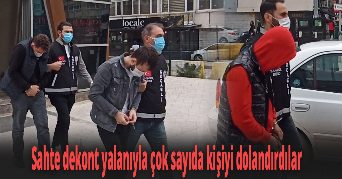 Sahte dekont yalanıyla çok sayıda kişiyi dolandırdılar
