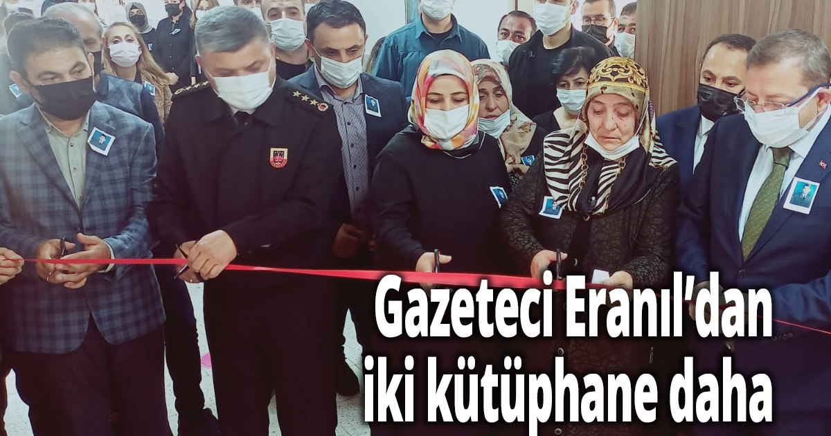 Gazeteci Eranıl’dan iki kütüphane daha