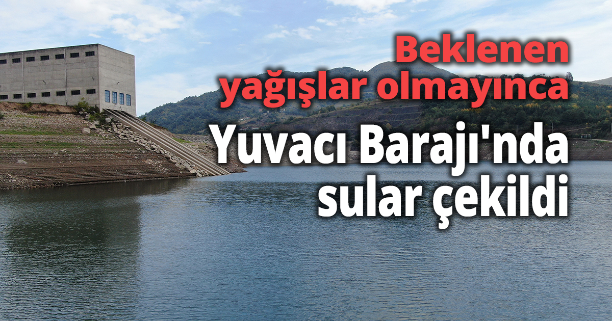 Sanayi şehrinin su deposunda seviye yüzde 52'ye düştü