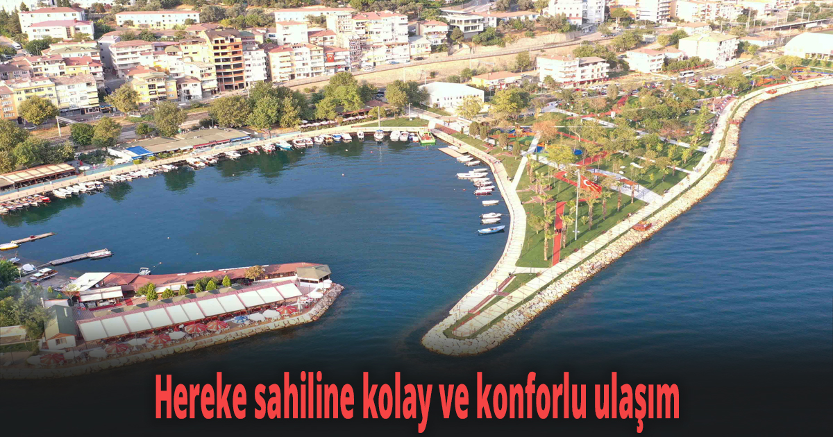 Hereke sahiline kolay ve konforlu ulaşım