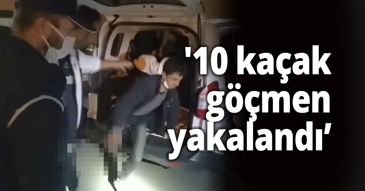 Yolcu ve bagaj kısmında saklanmış 10 kaçak göçmen yakalandı