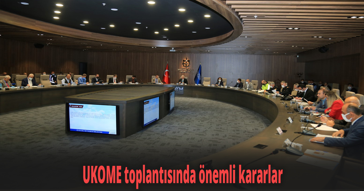 UKOME toplantısında önemli kararlar