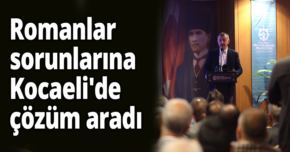 Romanlar sorunlarına Kocaeli'de çözüm aradı