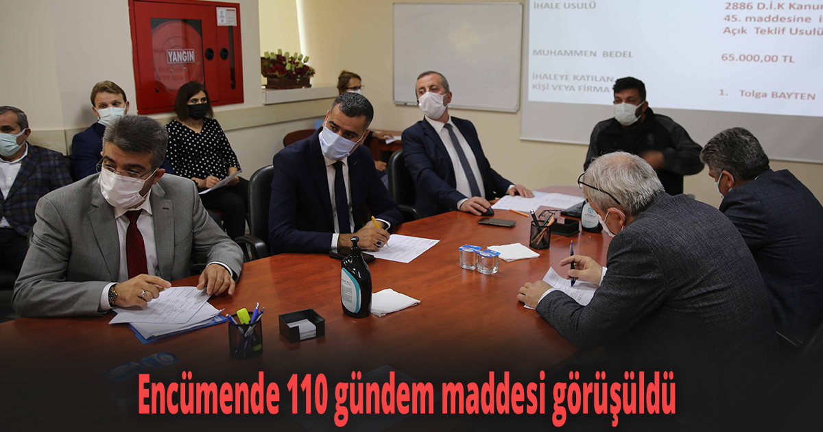 Encümende 110 gündem maddesi görüşüldü