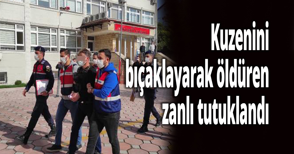 Kuzenini bıçaklayarak öldüren zanlı tutuklandı