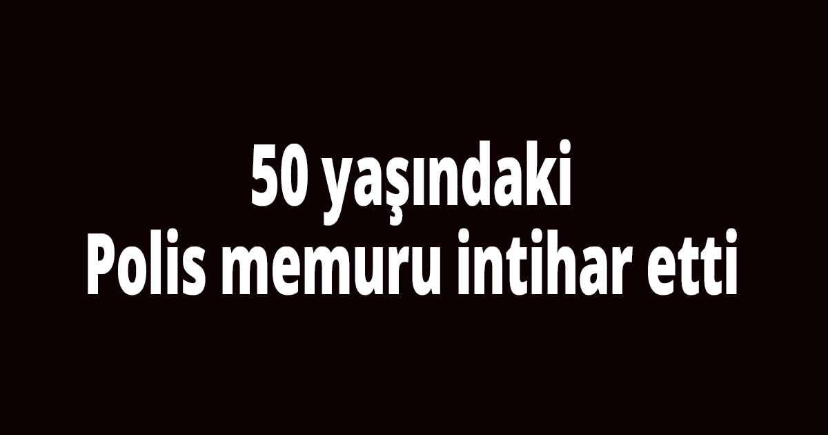 Polis memuru intihar etti