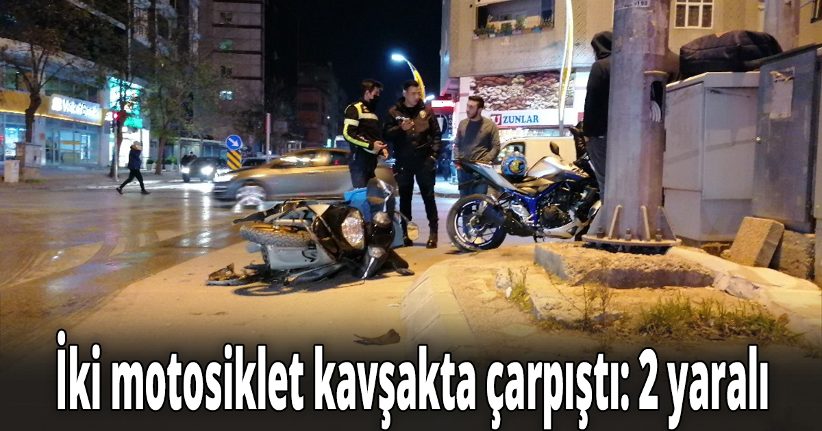 Gebze'de iki motosiklet çarpıştı