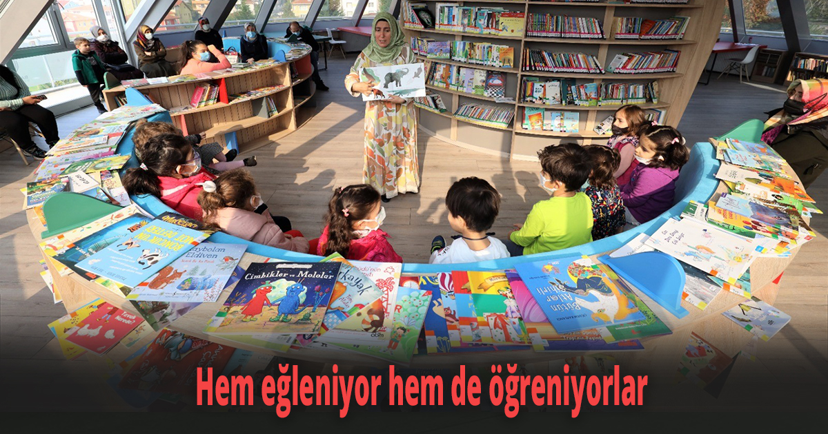 Hem eğleniyor hem de öğreniyorlar