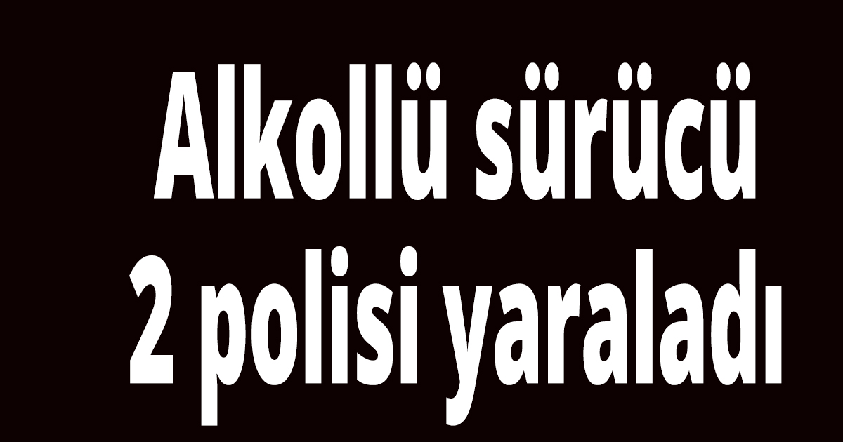 Alkollü sürücü 2 polisi yaraladı