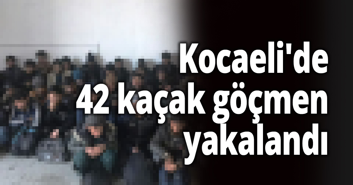 Kocaeli'de 42 kaçak göçmen yakalandı