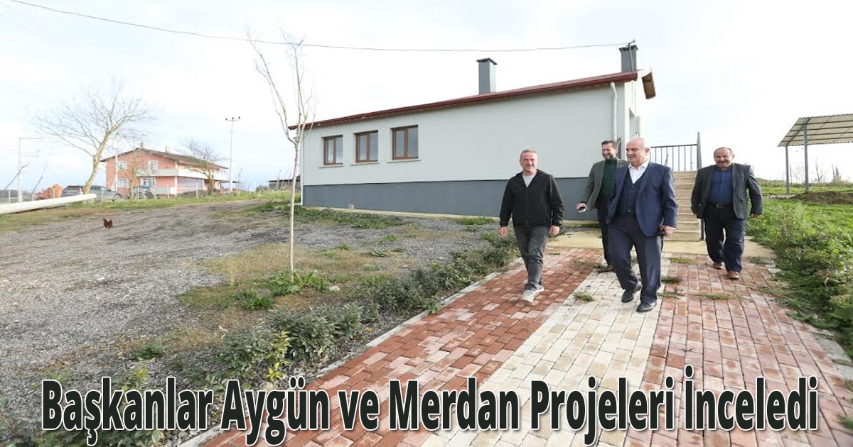 Başkanlar Aygün ve Merdan Projeleri İnceledi