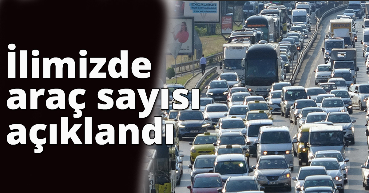 İlimizde araç sayısı açıklandı