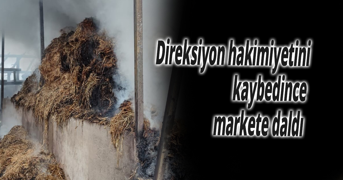 Direksiyon hakimiyetini kaybedince markete daldı