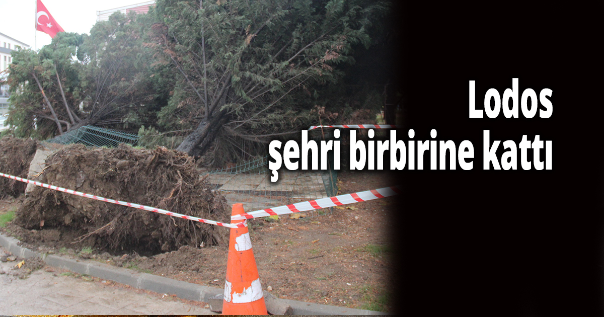 Lodos şehri birbirine kattı