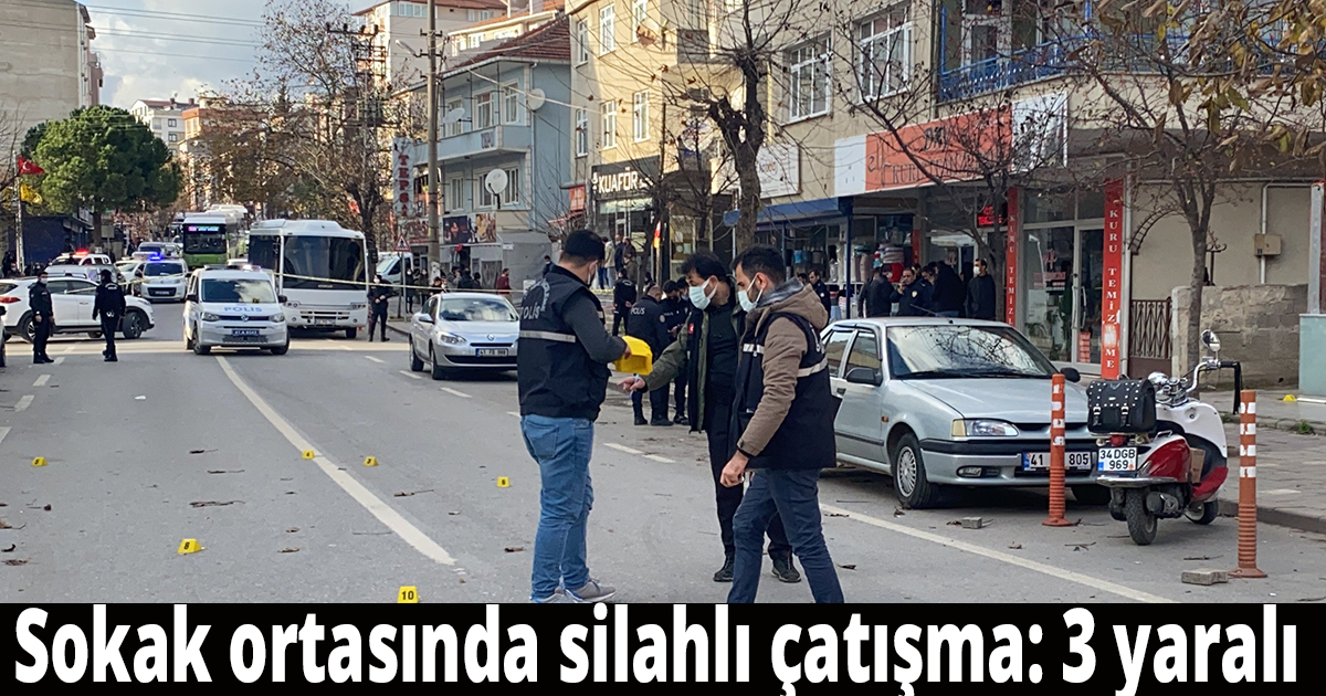 Sokak ortasında silahlı çatışma