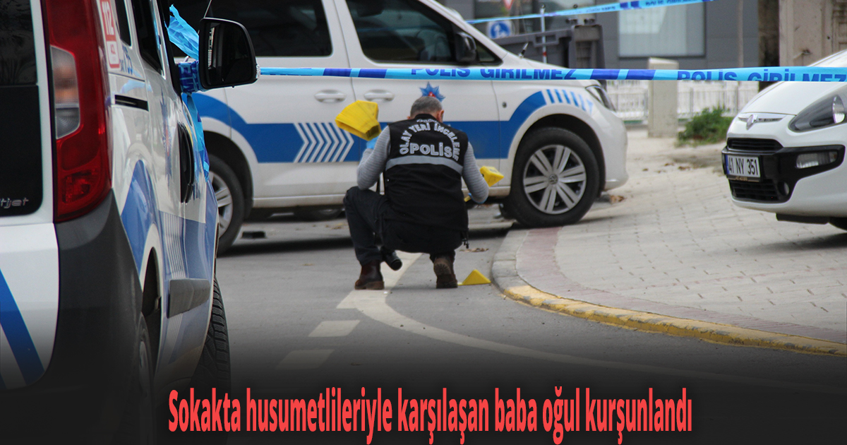 Caddede karşılaşan husumetliler dehşet saçtı