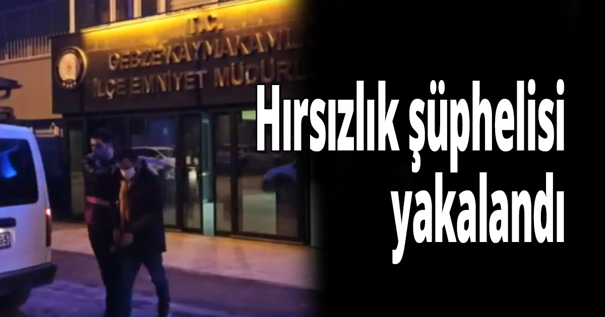 Hırsızlık şüphelisi yakalandı