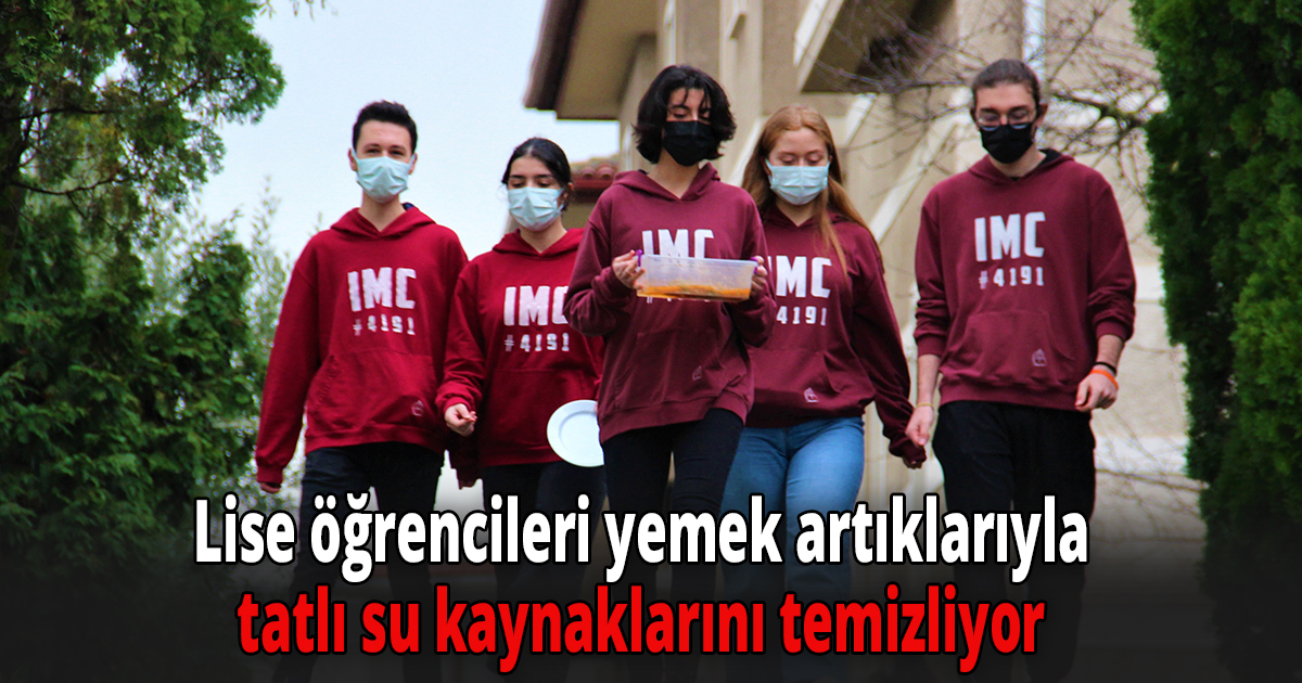 Lise öğrencileri yemek artıklarıyla tatlı su kaynaklarını temizliyor