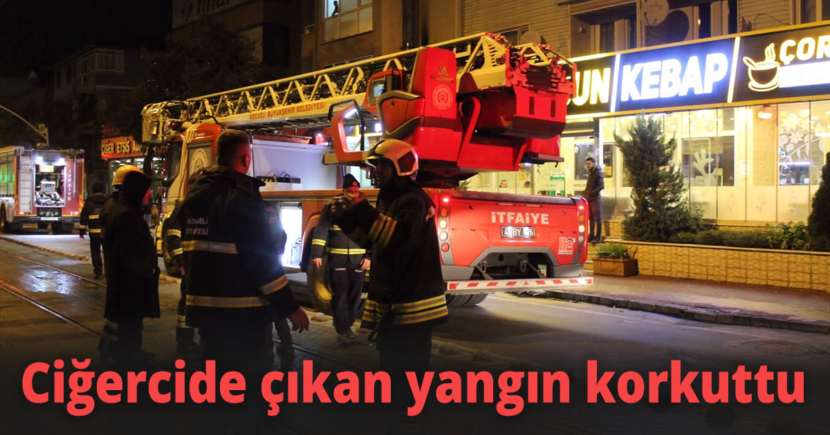 Ciğercide çıkan yangın korkuttu