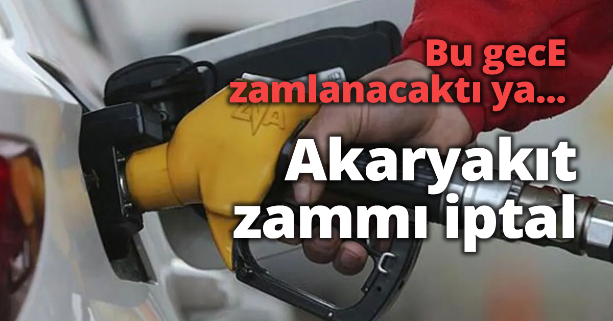 Bu gece zamlanacaktı ya....