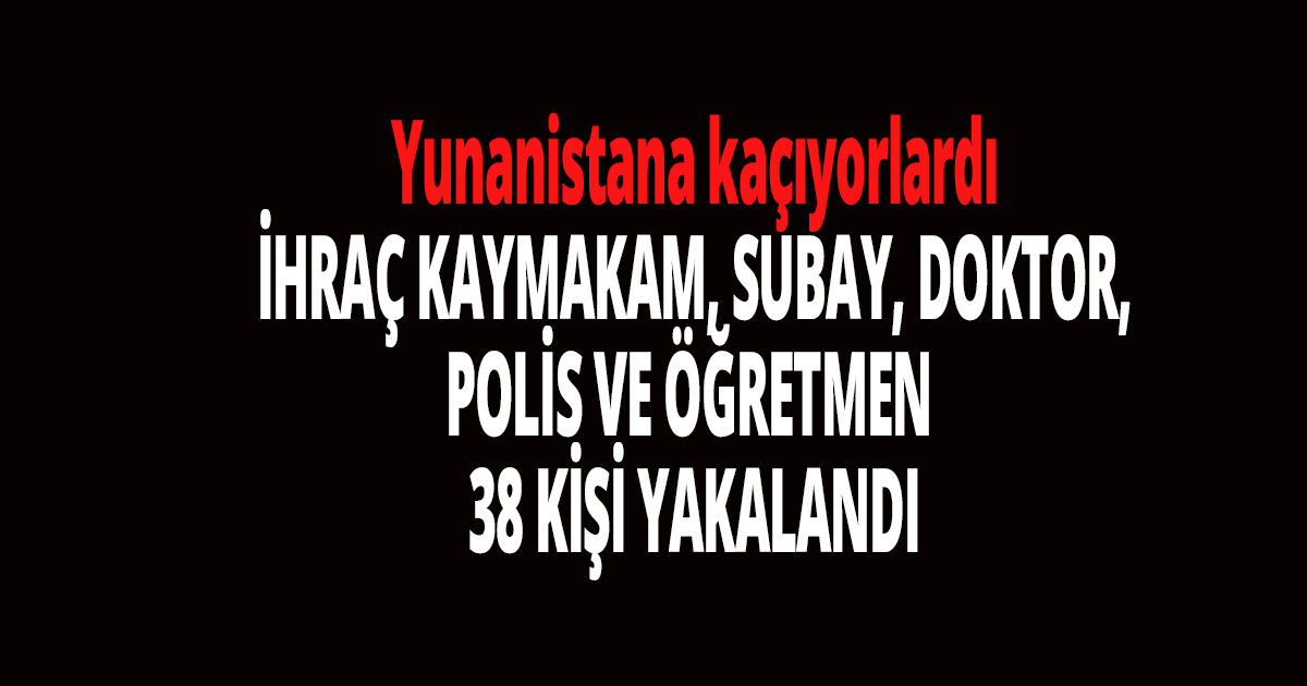 Yunanistana kaçıyorlardı, Sahil güvenlik yakaladı