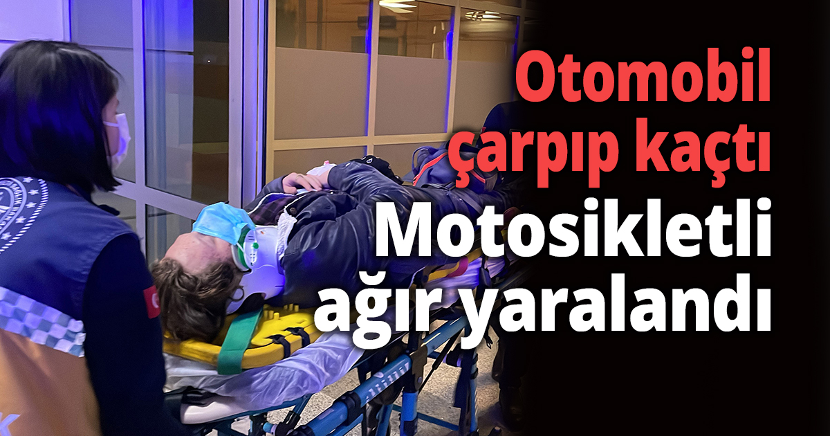 Otomobil çarpıp kaçtı